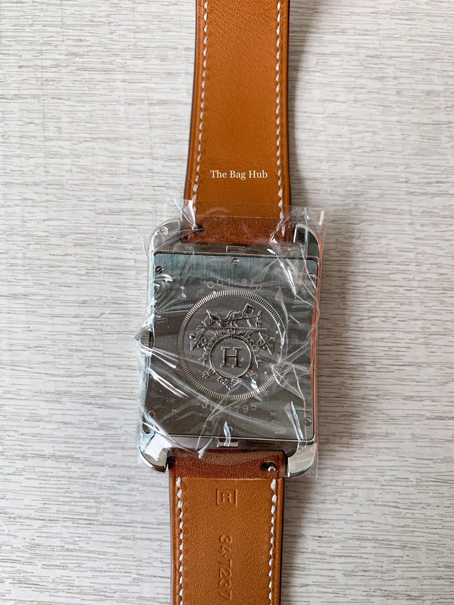 Hermes Natural Barenia Cape Cod Double Tour Watch-11