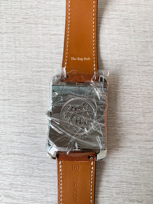 Hermes Natural Barenia Cape Cod Double Tour Watch-11