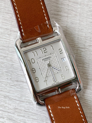 Hermes Natural Barenia Cape Cod Double Tour Watch-6