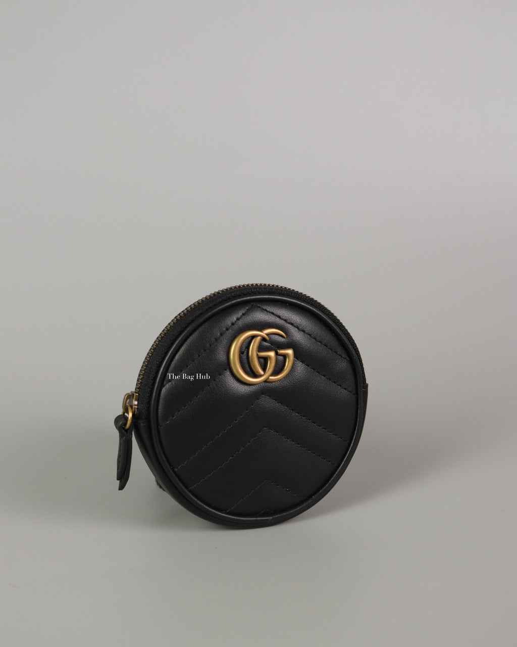 Gucci Black GG Marmont Coin Purse