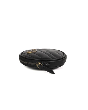 Gucci Black GG Marmont Coin Purse
