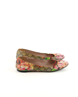 Gucci Blooms GG Supreme Ballet Flats Size 38-5