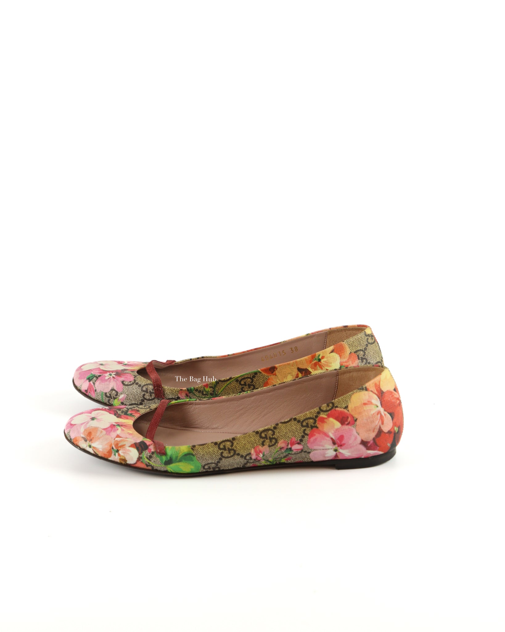 Gucci Blooms GG Supreme Ballet Flats Size 38-6