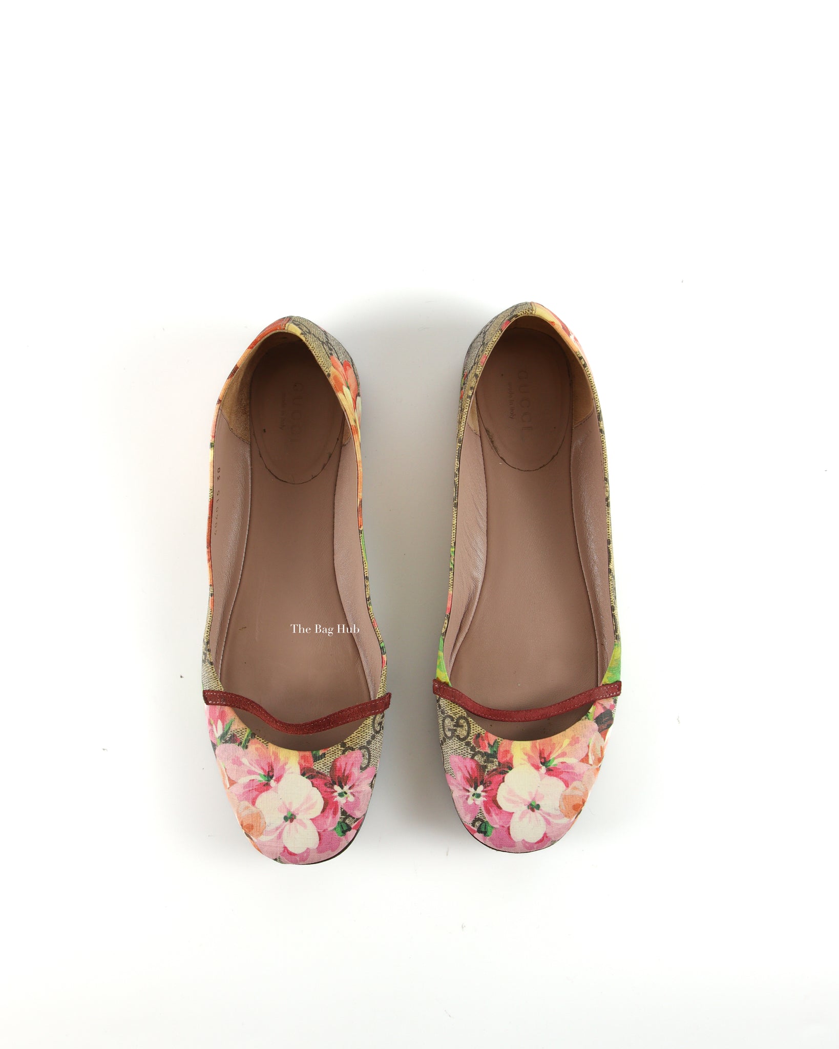 Gucci Blooms GG Supreme Ballet Flats Size 38-4