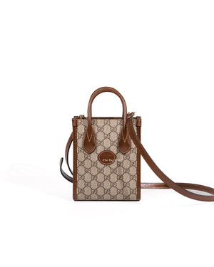Gucci GG Supreme Interlocking GG Mini Tote Bag