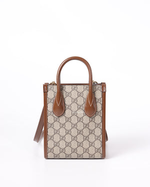 Gucci GG Supreme Interlocking GG Mini Tote Bag