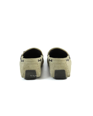 Bottega Venetta Mocca Intrecciato Suede Bow Slip On Loafers Size 39-8