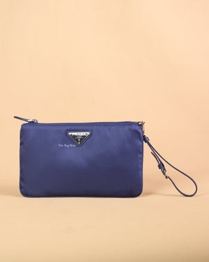 Prada Blue Tessuto Pouch 1NH545 - 1