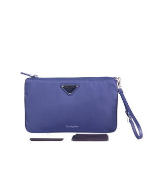 Prada Blue Tessuto Pouch 1NH545 - 12