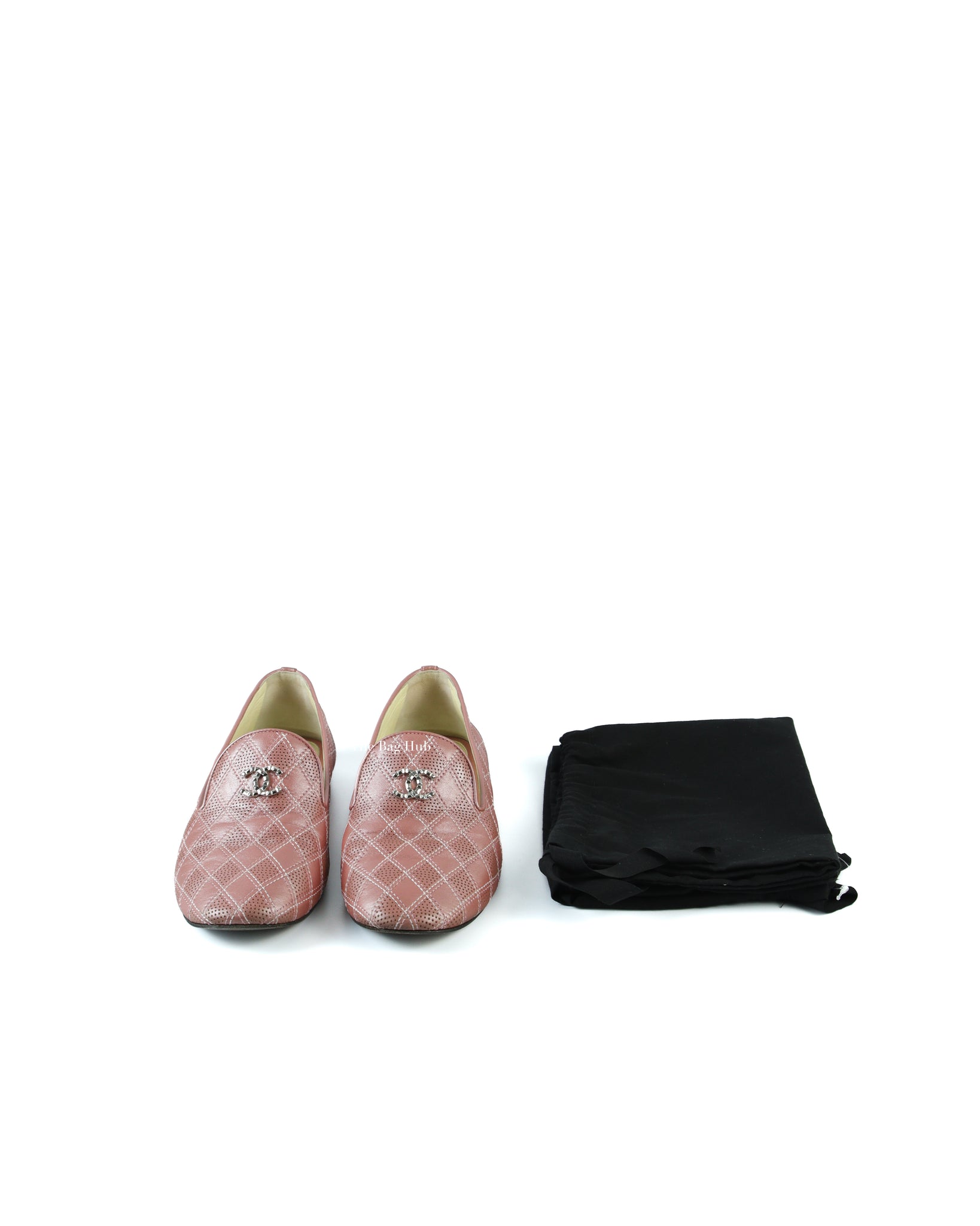 Chanel Metallic Pink Loafers 37.5 C