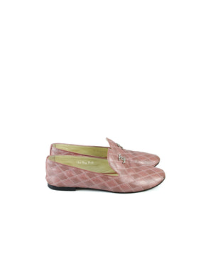 Chanel Metallic Pink Loafers 37.5 C-5