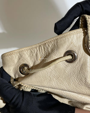 Balenciaga Beige Pompon G21 Hobo Bag