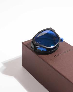 Louis Vuitton Blue/Black Foldable Sunglasses Z0827W