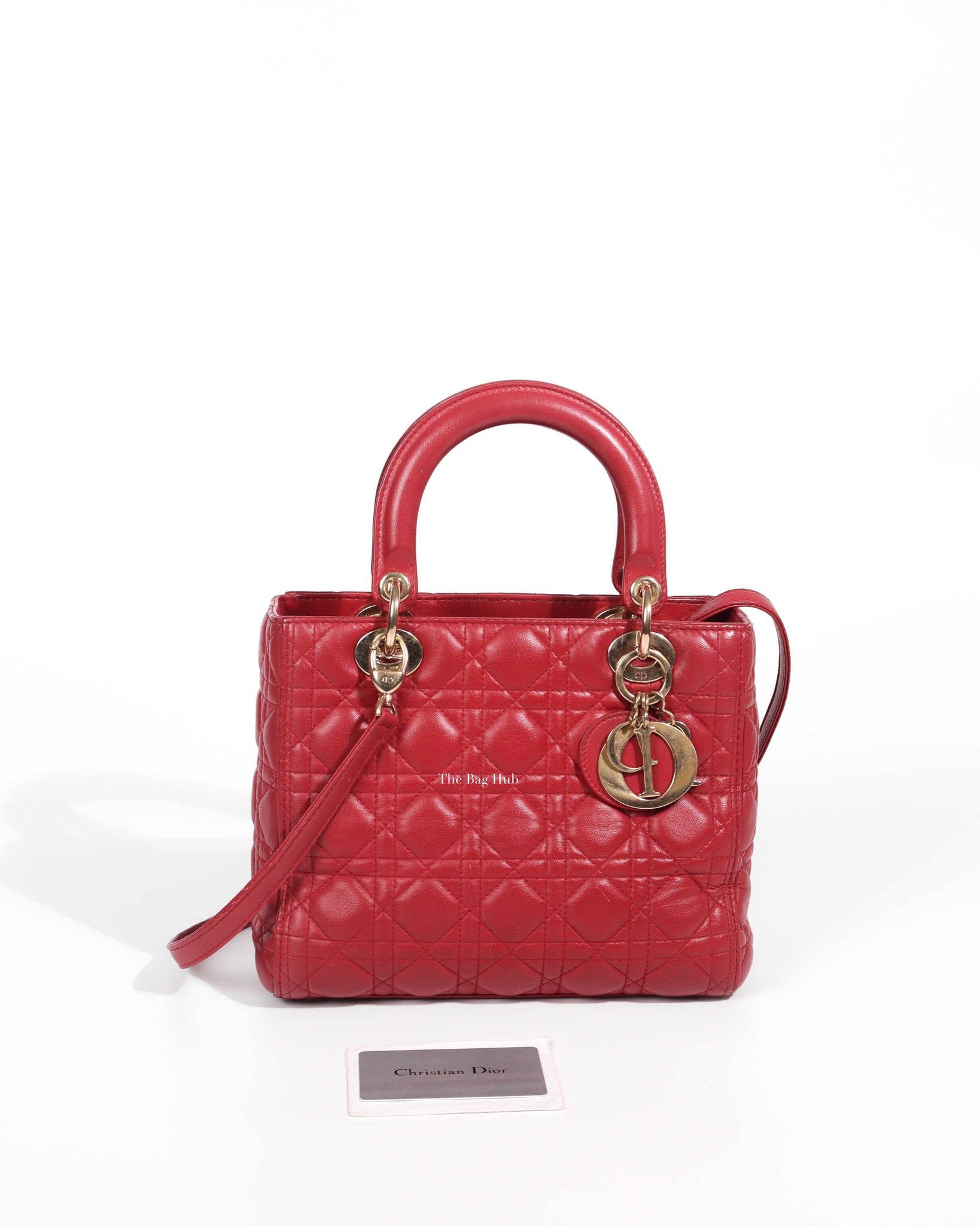 Dior Red Lady Dior Small Bag