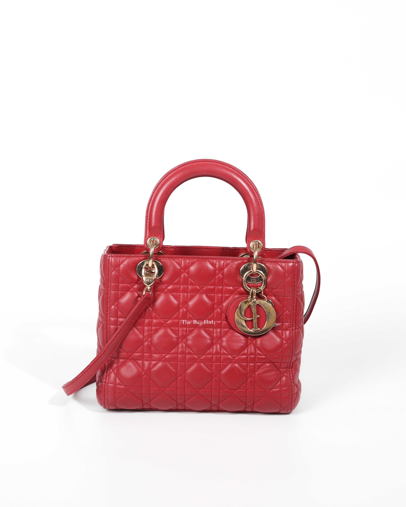 Dior Red Lady Dior Small Bag