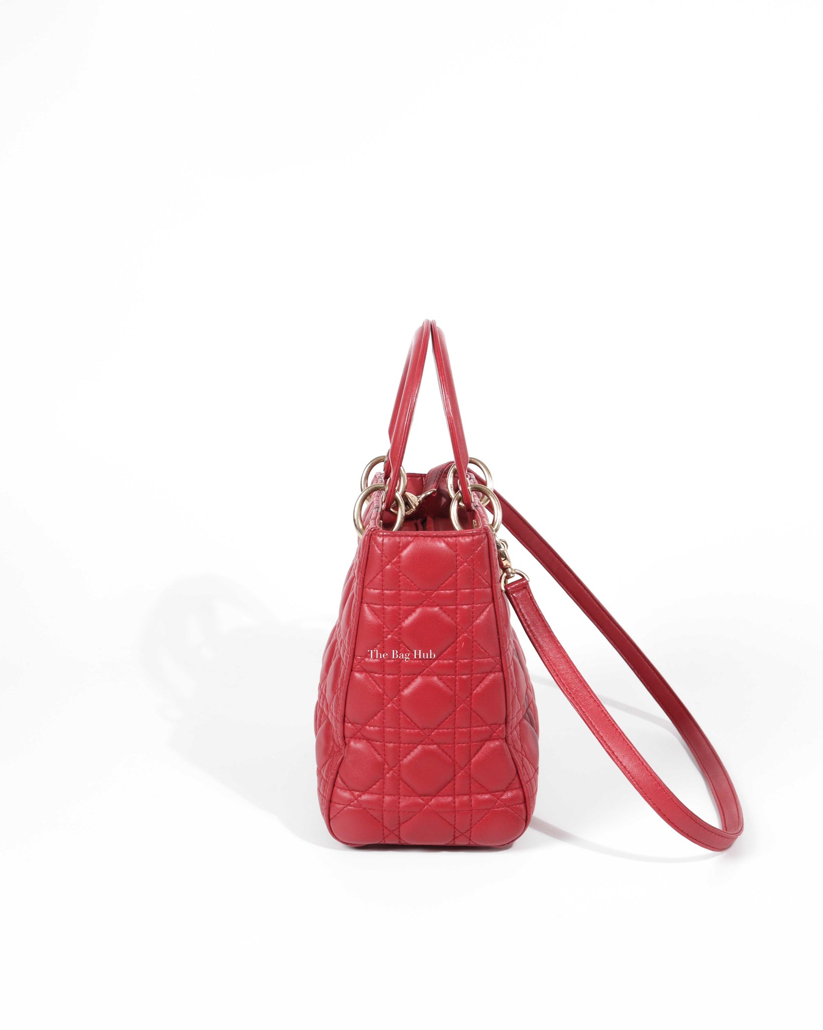 Dior Red Lady Dior Small Bag