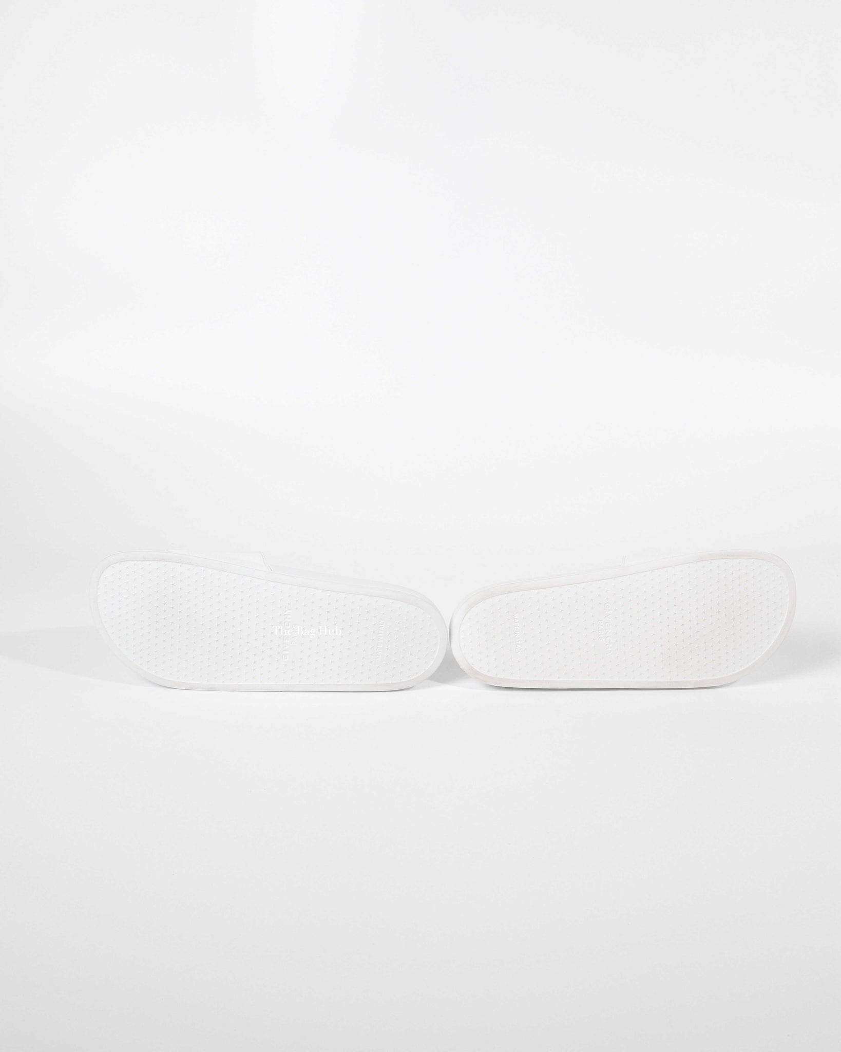 Givenchy White/Blue Rubber Pool Slides