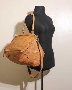 Givenchy Brown Wrinkled Sheepskin Pandora Large Bag-13