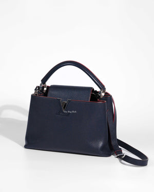 Louis Vuitton Navy Blue Capucines MM Bag-1