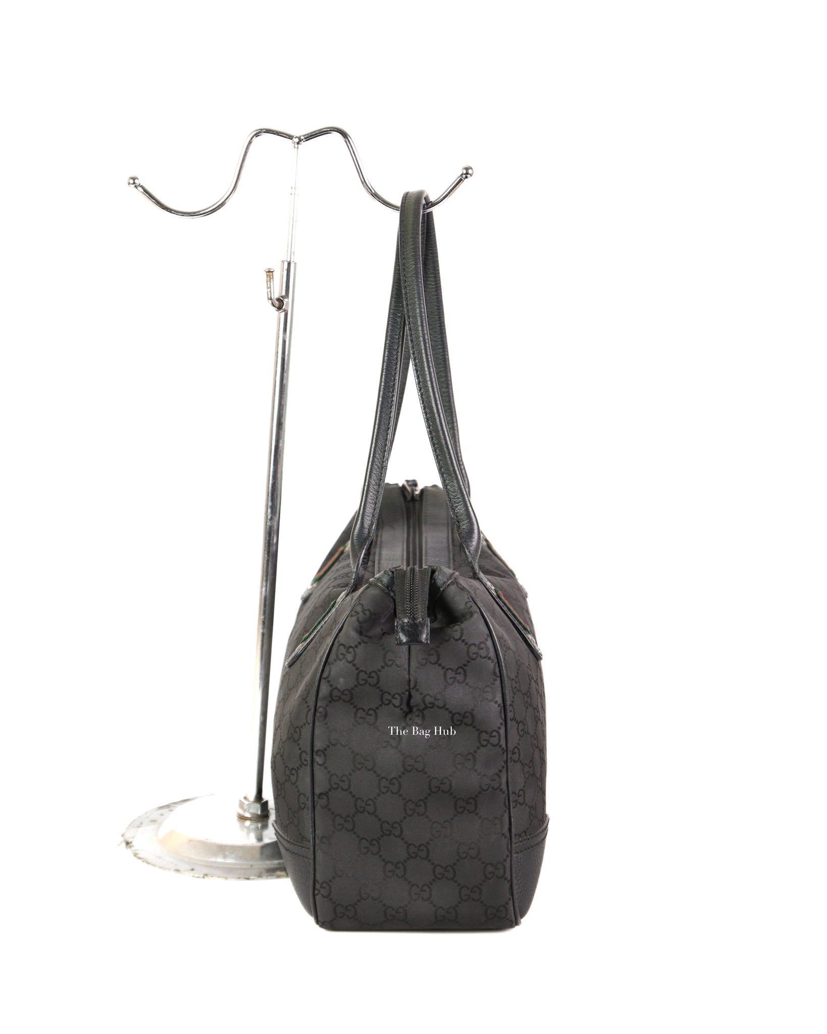 Gucci Black Canvas Princy Medium Tote Bag