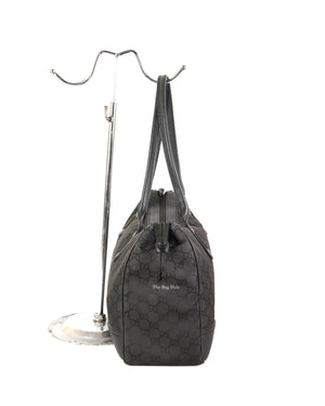 Gucci Black Canvas Princy Medium Tote Bag