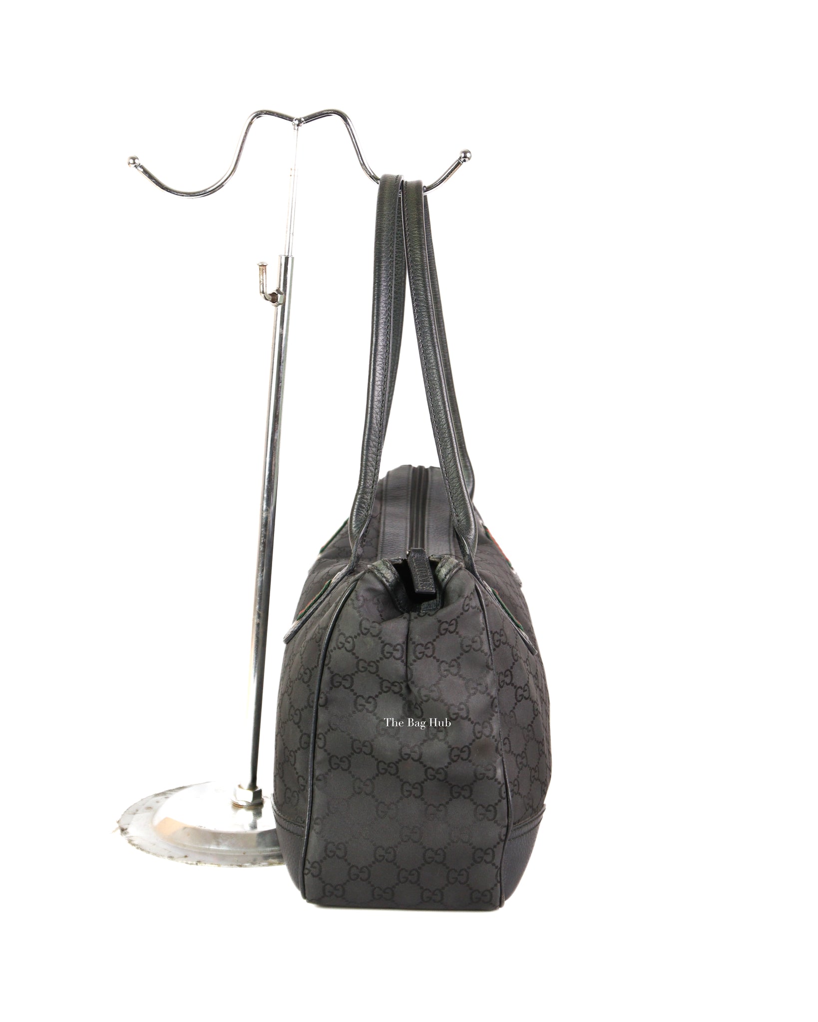 Gucci Black Canvas Princy Medium Tote Bag