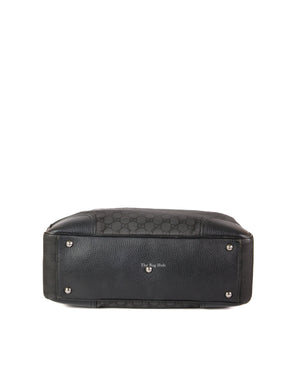 Gucci Black Canvas Princy Medium Tote Bag