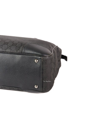 Gucci Black Canvas Princy Medium Tote Bag
