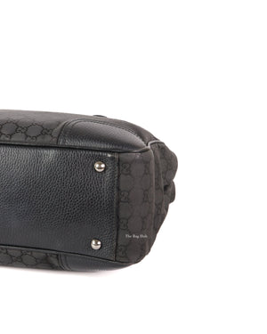 Gucci Black Canvas Princy Medium Tote Bag