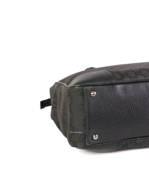 Gucci Black Canvas Princy Medium Tote Bag