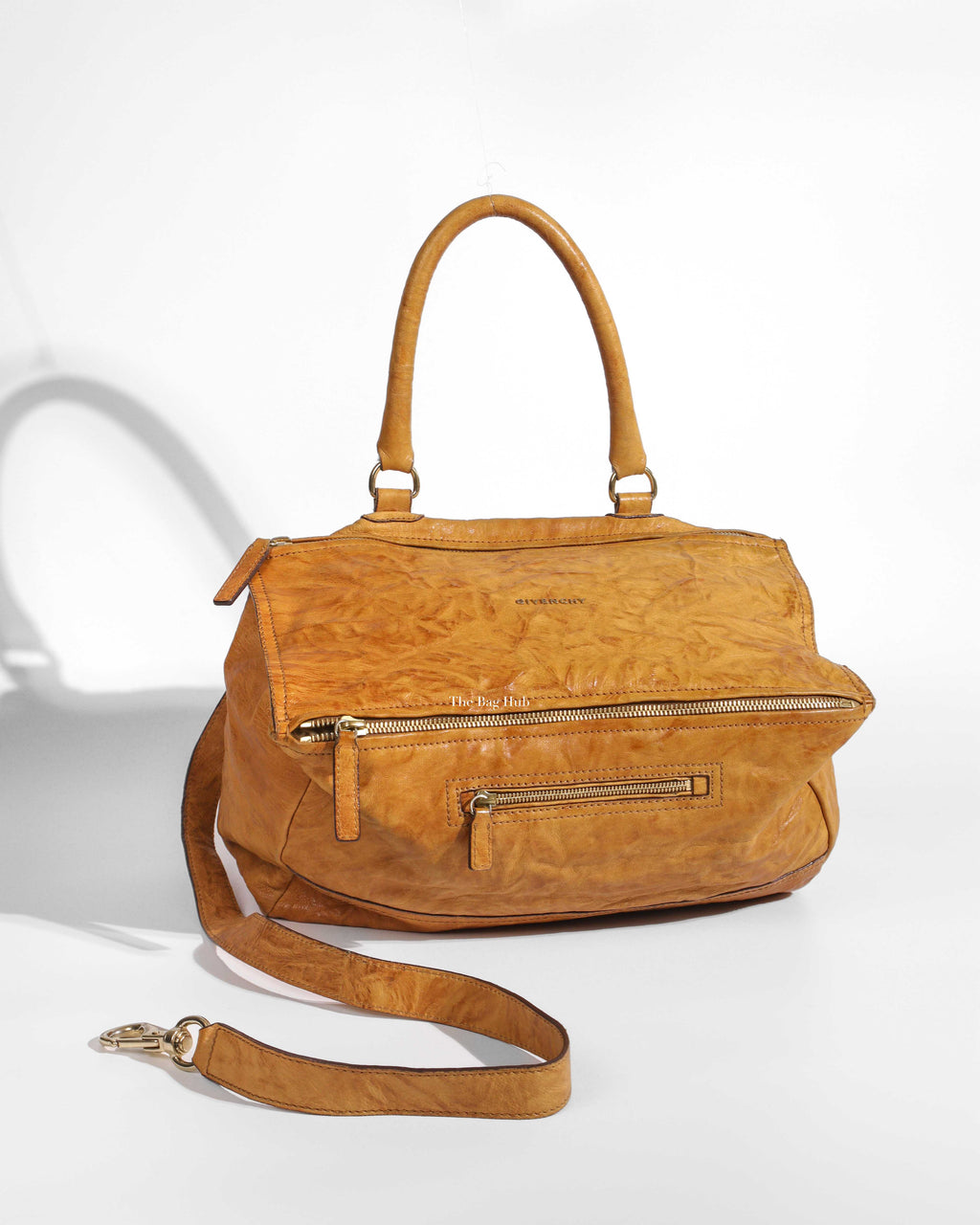 Givenchy Brown Wrinkled Sheepskin Pandora Large Bag-1