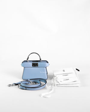 Fendi Light Blue Nano Peekaboo Bag-14