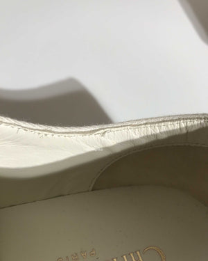 Dior 21U Powder Nude Oblique Embroidered Walk N' Dior Sneakers Size 36.5