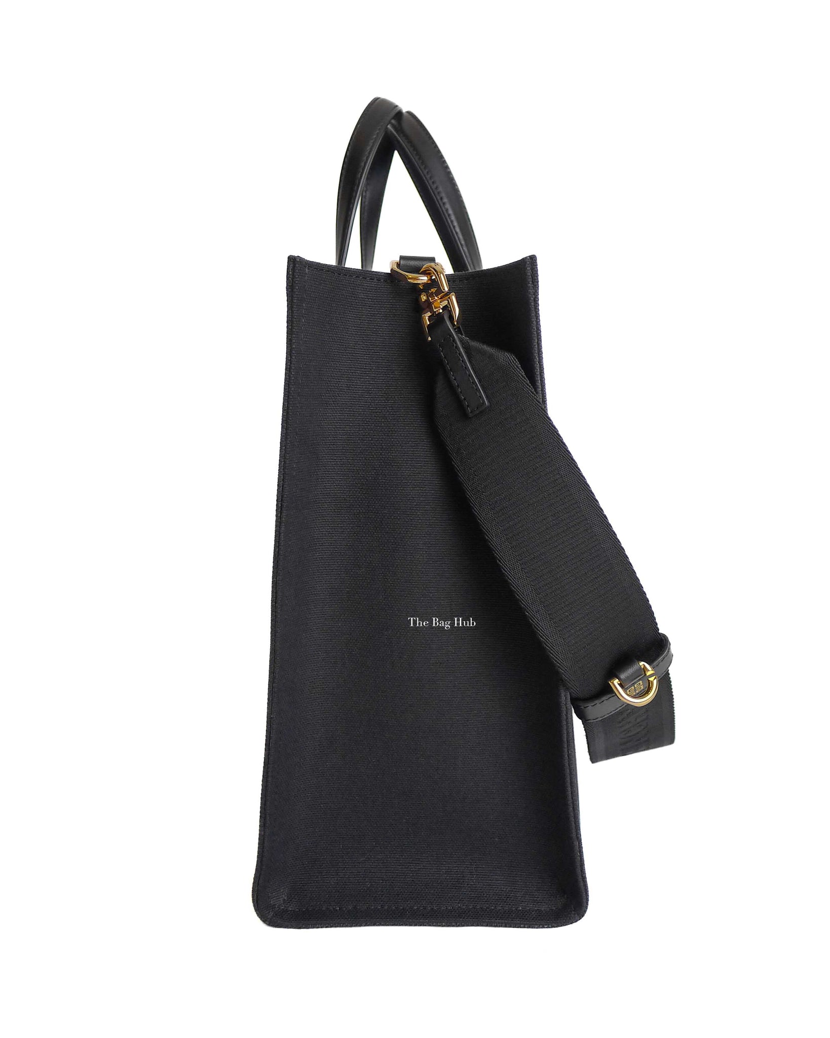 Givenchy Black Canvas Rainbow Medium G Tote Shopping Bag