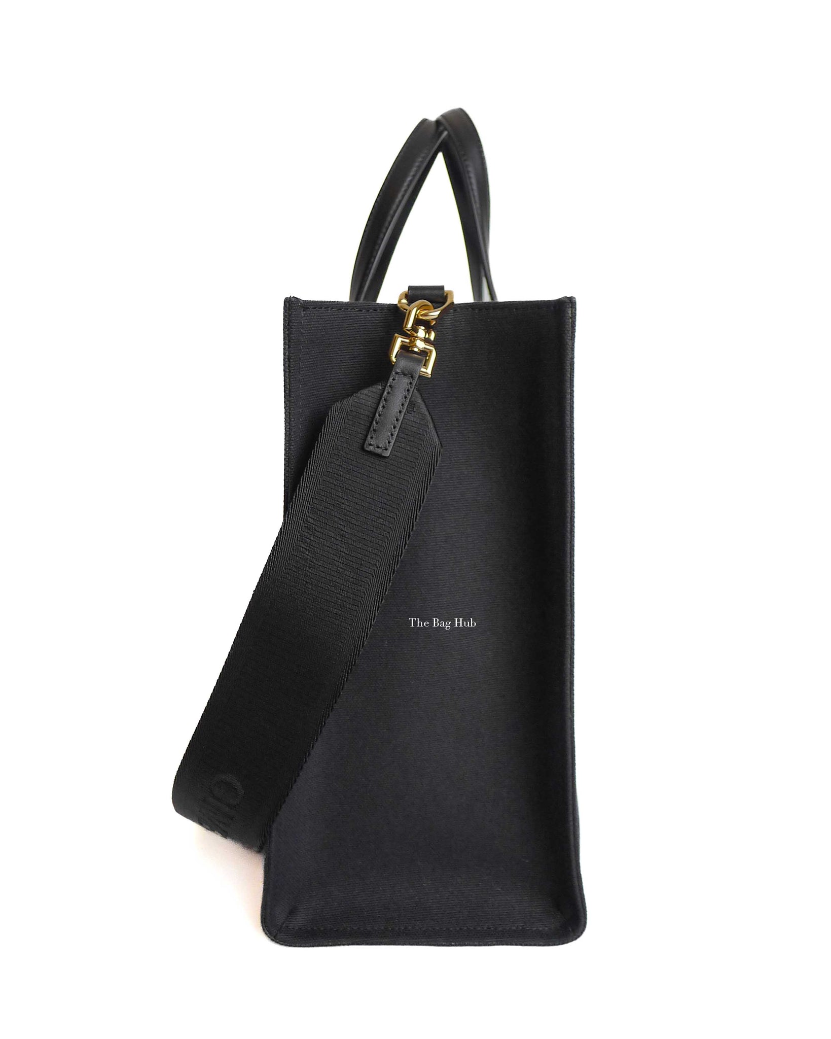 Givenchy Black Canvas Rainbow Medium G Tote Shopping Bag